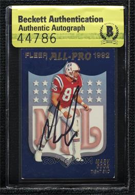 1992 Fleer - All-Pro #1 - Marv Cook [BAS Authentic]