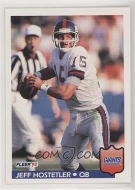 1992 Fleer - [Base] #293 - Jeff Hostetler