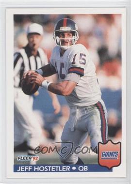 1992 Fleer - [Base] #293 - Jeff Hostetler