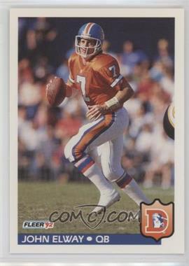 1992 Fleer - [Base] #94 - John Elway