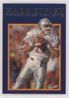 1992 Fleer - Mark Rypien Performance Highlights #3 - Mark Rypien