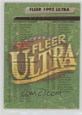 1992 Fleer Ultra - [Base] #447 - Checklist