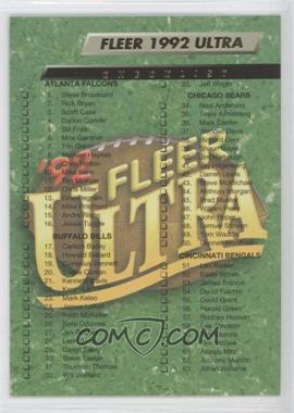 1992 Fleer Ultra - [Base] #447 - Checklist