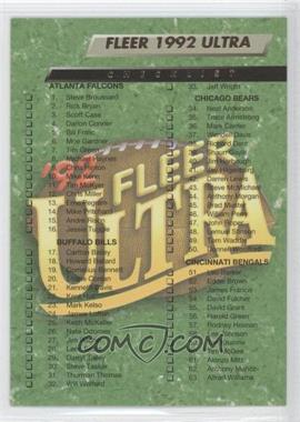 1992 Fleer Ultra - [Base] #447 - Checklist