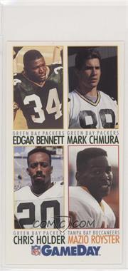 1992 GameDay - [Base] #498 - Edgar Bennett, Mark Chmura, Chris Holder, Mazio Royster