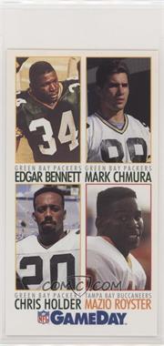 1992 GameDay - [Base] #498 - Edgar Bennett, Mark Chmura, Chris Holder, Mazio Royster