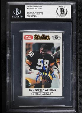 1992 Giant Eagle Pittsburgh Steelers Police - [Base] #98 - Gerald Williams [BGS Authentic]