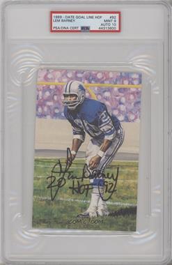 1992 Goal Line Art Pro Football Hall of Fame Collection Series 4 - [Base] #92 - Lem Barney /5000 [PSA 9 MINT]