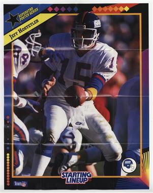 1992 Kenner Starting Lineup - [Base] - Posters #_JEHO - Jeff Hostetler