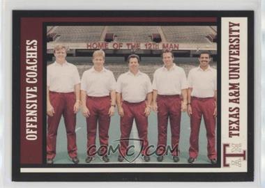 1992 Motion Texas A&M Aggies - [Base] #53 - Mike Sherman, Shawn Slocum, Bob Toledo, Gary Kubiak, David Culley