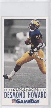 1992 NFL GameDay Draft Day Promos - [Base] #1.12 - Desmond Howard (Indianapolis Colts)