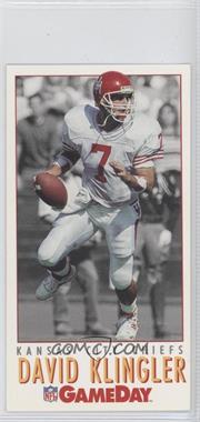 1992 NFL GameDay Draft Day Promos - [Base] #1.6 - David Klingler (Kansas City Chiefs)