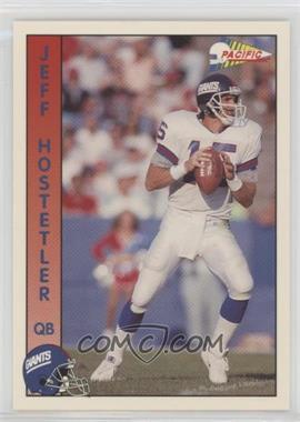 1992 Pacific - [Base] #212 - Jeff Hostetler [Noted]