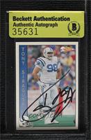 Tony Siragusa [BAS Beckett Auth Sticker]