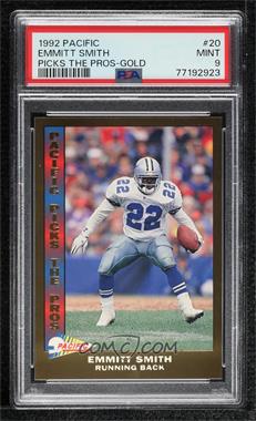 1992 Pacific - Picks The Pros #20 - Emmitt Smith [PSA 9 MINT]