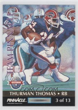 1992 Pinnacle - Team Pinnacle #3 - Thurman Thomas, Pat Swilling