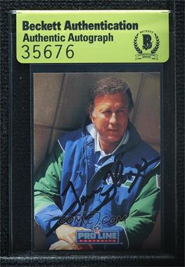 1992 Pro Line Portraits - [Base] #418 - Tom Flores [BAS Beckett Auth Sticker]