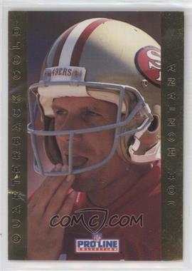 1992 Pro Line Portraits - Quarterback Gold #14 - Joe Montana [Good to VG‑EX]