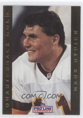 1992 Pro Line Portraits - Quarterback Gold #16 - Mark Rypien