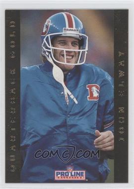 1992 Pro Line Portraits - Quarterback Gold #4 - John Elway