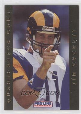 1992 Pro Line Portraits - Quarterback Gold #6 - Jim Everett