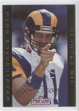 1992 Pro Line Portraits - Quarterback Gold #6 - Jim Everett