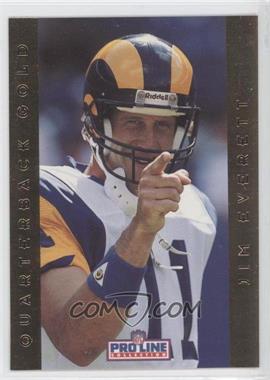 1992 Pro Line Portraits - Quarterback Gold #6 - Jim Everett