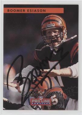 1992 Pro Line Profiles - [Base] - Autographs #_BOES.1 - Boomer Esiason (1 of 9)