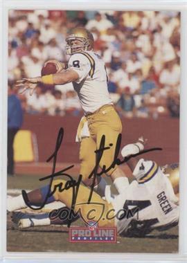 1992 Pro Line Profiles - [Base] - Autographs #_TRAI.3 - Troy Aikman (3 of 9)