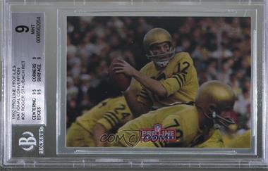 1992 Pro Line Profiles - [Base] - National Convention #_ROST.2 - Roger Staubach (2 of 9) [BGS 9 MINT]