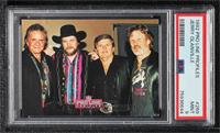 Jerry Glanville, Johnny Cash, Waylon Jennings, Kris Kristofferson [PSA 9&n…