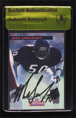 1992 Pro Line Profiles - [Base] #397 - Mike Singletary [BAS Authentic]