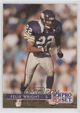 1992 Pro Set - [Base] #242 - Felix Wright