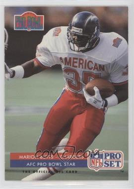 1992 Pro Set - [Base] #378 - AFC Pro Bowl Star - Marion Butts