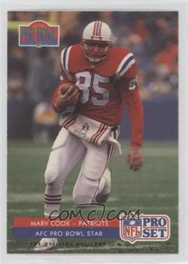1992 Pro Set - [Base] #381 - AFC Pro Bowl Star - Marv Cook