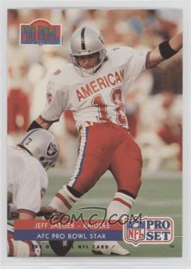 1992 Pro Set - [Base] #385 - AFC Pro Bowl Star - Jeff Jaeger