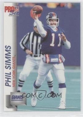 1992 Pro Set - [Base] #595 - Phil Simms