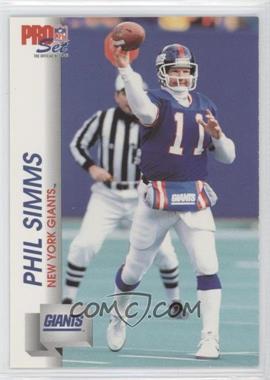 1992 Pro Set - [Base] #595 - Phil Simms