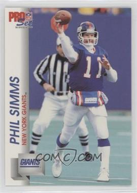 1992 Pro Set - [Base] #595 - Phil Simms