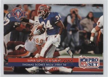 1992 Pro Set - [Base] #69 - Super Bowl XXVI Replay - Thomas Scores Bills' First TD