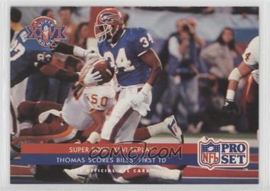 1992 Pro Set - [Base] #69 - Super Bowl XXVI Replay - Thomas Scores Bills' First TD