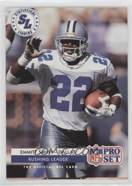 1992 Pro Set - [Base] #7 - Statistical Leaders - Emmitt Smith