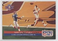 Super Bowl XXVI Replay - Clark Catches Rypien's 2nd TD [EX to NM]