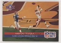 Super Bowl XXVI Replay - Clark Catches Rypien's 2nd TD [EX to NM]