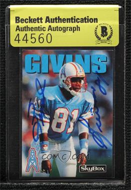 1992 Skybox Impact - [Base] #165 - Ernest Givins [BAS Authentic]