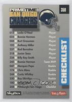Checklist - Pittsburgh Steelers, San Diego Chargers