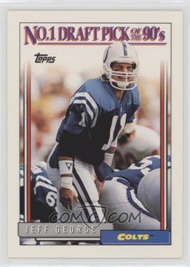 1992 Topps - No. 1 Draft Pick of the 90'S #1 - Jeff George