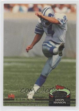 1992 Topps Stadium Club - [Base] #622 - Jason Hanson