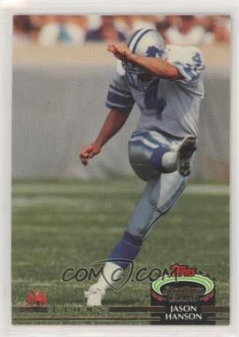 1992 Topps Stadium Club - [Base] #622 - Jason Hanson