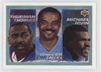 Thurman Thomas, Warren Moon, Michael Irvin